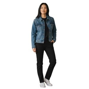 Denizen From Levi's Denim Jacket Light Wash Classic Trucker Style